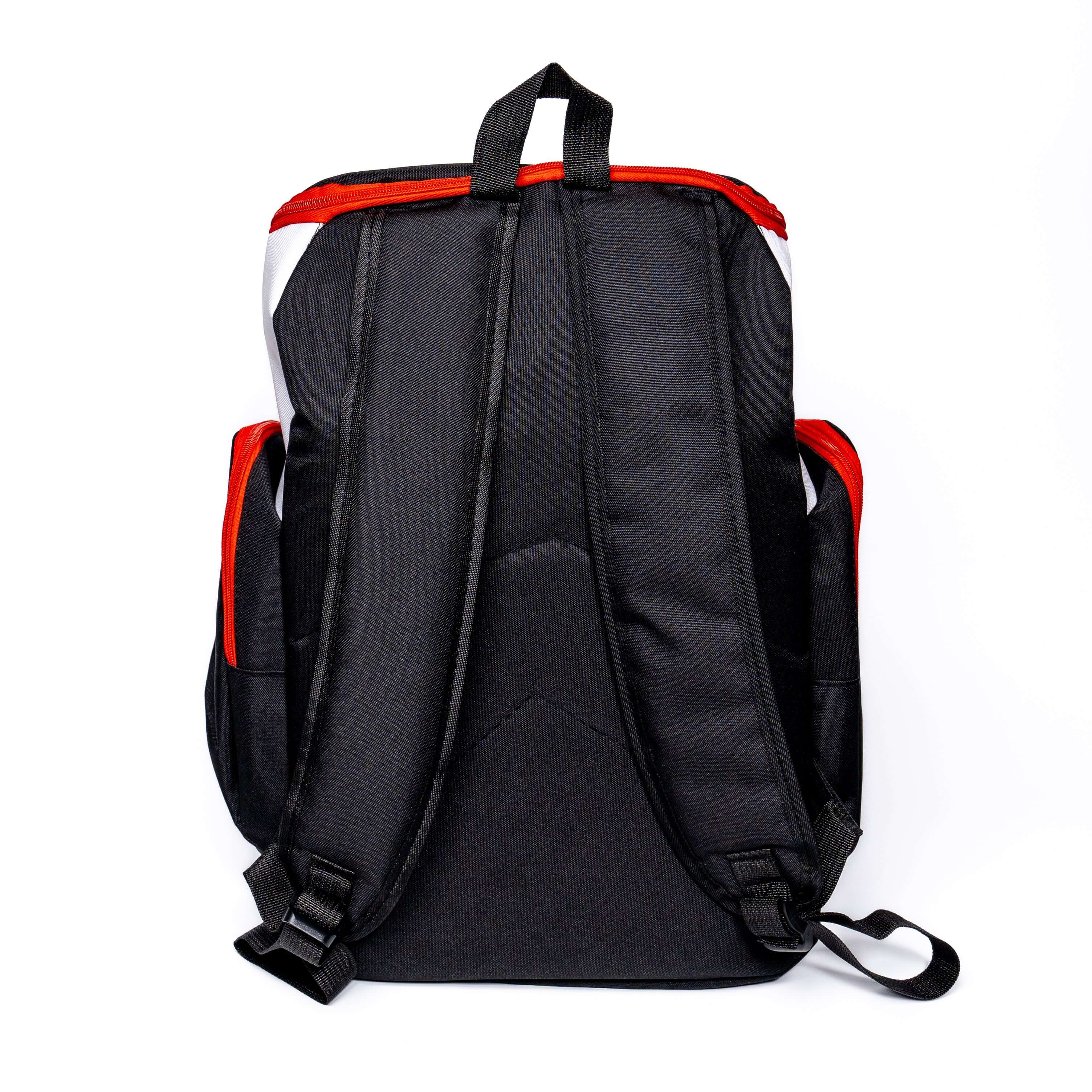 Back view highlighting adjustable, padded shoulder straps on the Y Series Backpack
