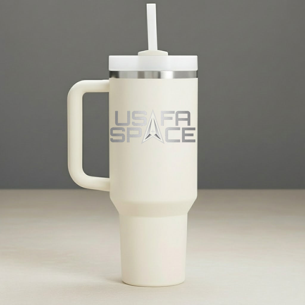 Engraved 40oz USAFA Space Tumbler – Stainless Steel