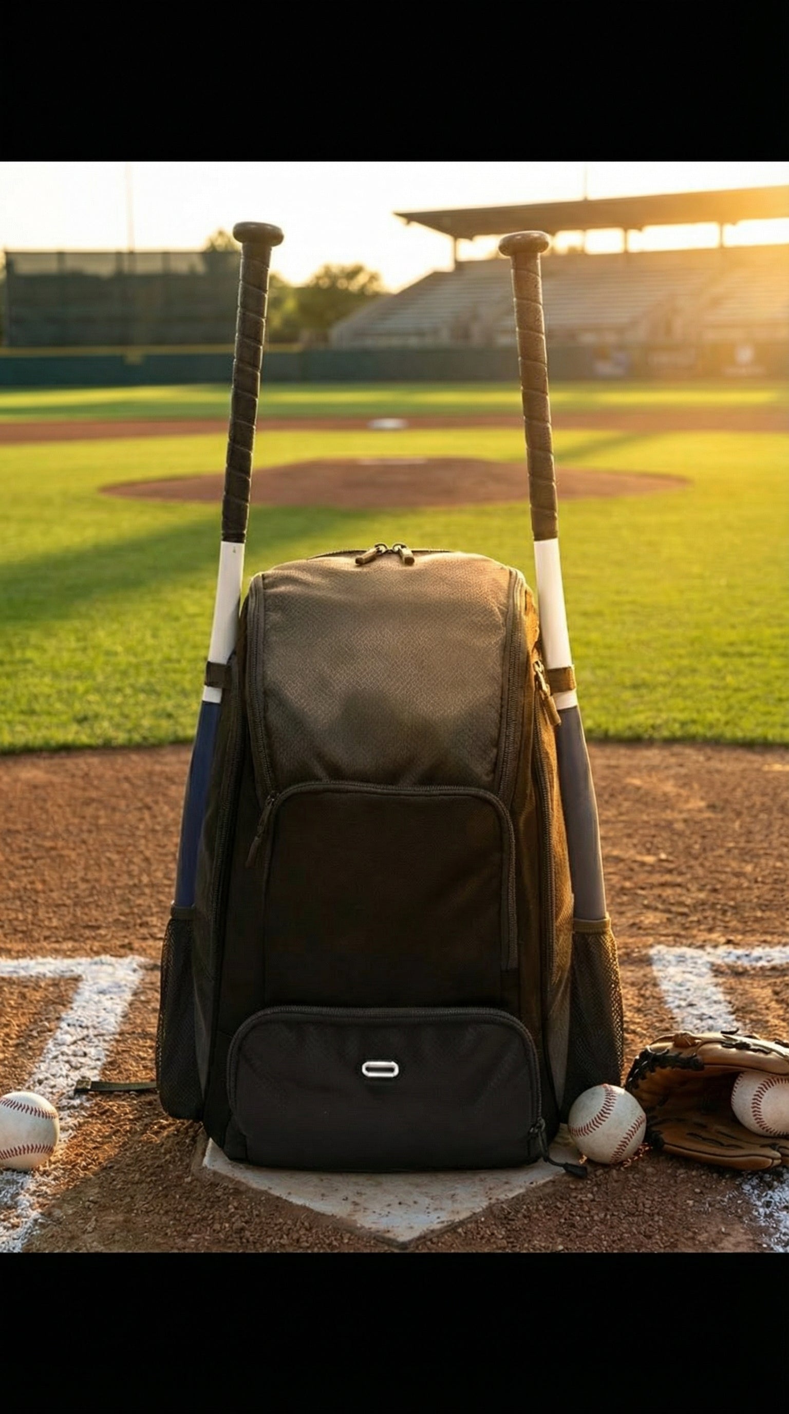 Baseball Backpack All Black