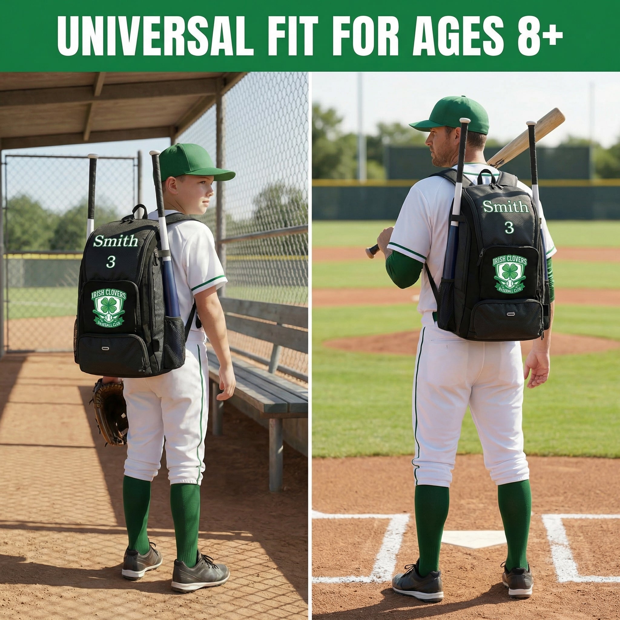 Baseball Backpack All Black