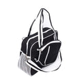 Side angle of customizable pickleball bag showcasing paddle compartment
